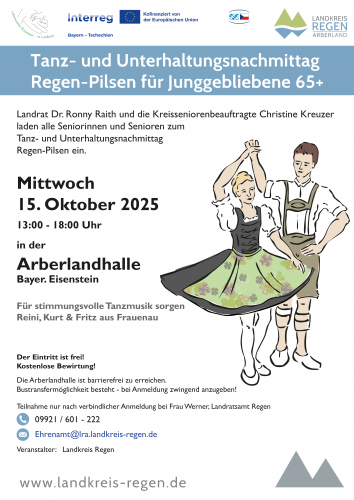 Tanz und Unterhaltungsnachmittag für Junggebliebene
