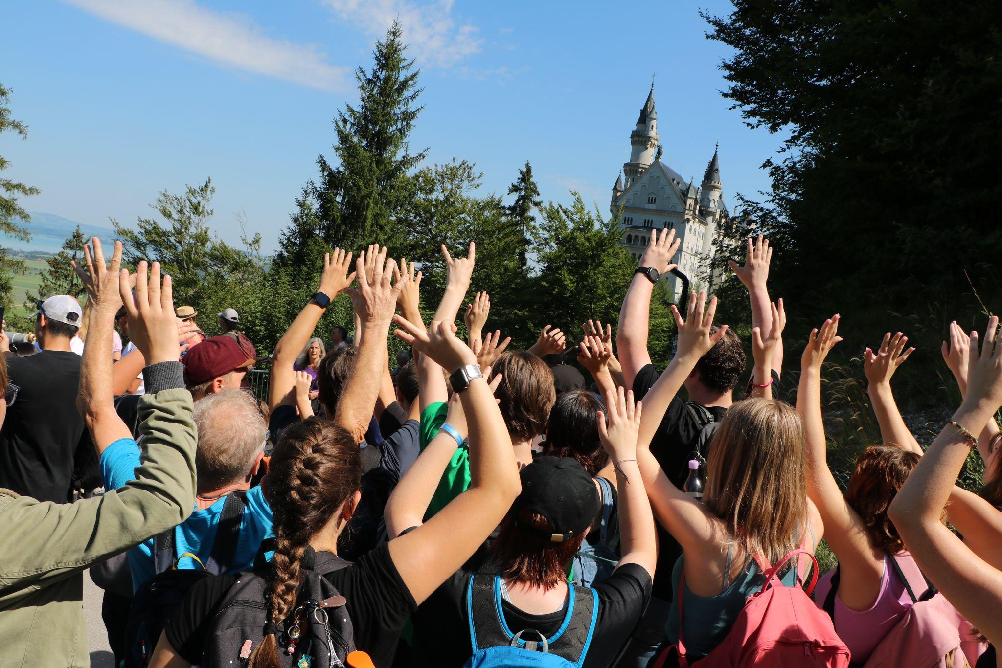 Eine Gruppe Jugendliche bei unserer Freizeitwoche in Unterammergau